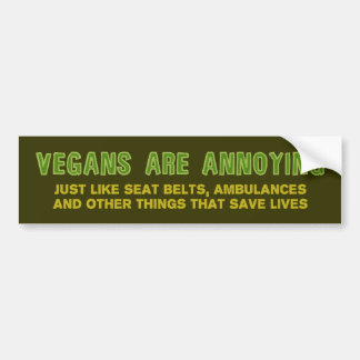 Vegans är förargliga bildekal