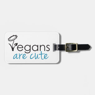 Vegans är gulliga - en förkämpeanpassad design bagagebricka