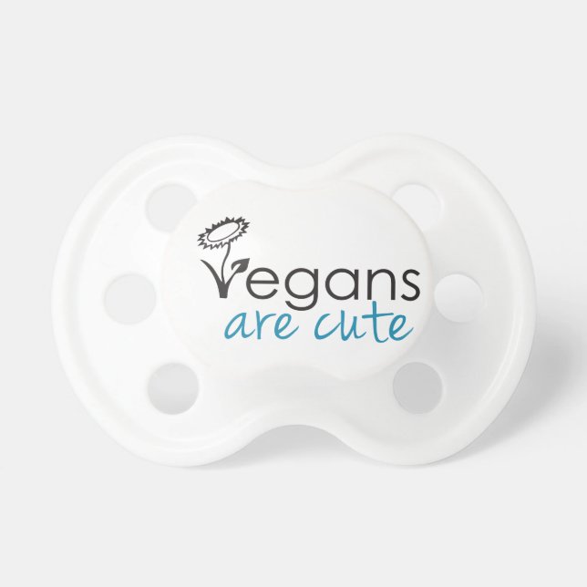 Vegans är gulliga - en förkämpeanpassad design napp (Framsidan)