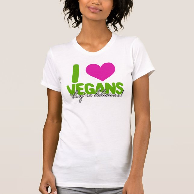 Vegans är läckra tee shirt (Framsida)