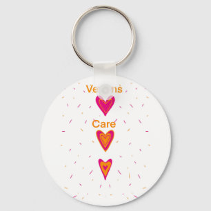 Vegans Care Keychain Nyckelring