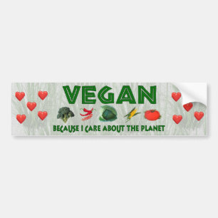 Vegans för planet bildekal