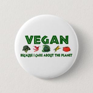Vegans för planet knapp