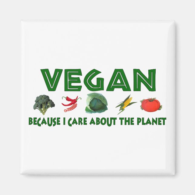 Vegans för planeten magnet (Framsidan)