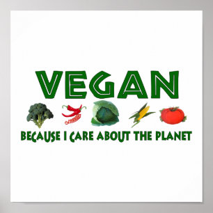 Vegans för planeten poster