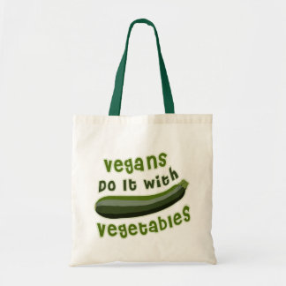 Vegans gör det med grönsaker tygkasse
