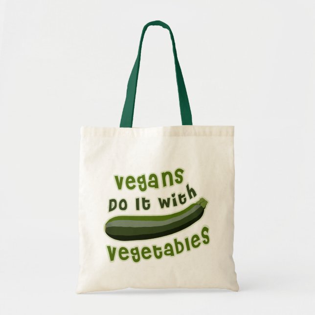 Vegans gör det med grönsaker tygkasse (Framsidan)