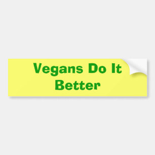 Vegans gör det som är bättre bildekal