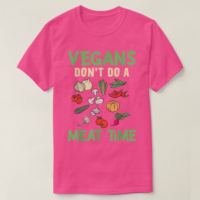 Vegans gör inte en Kött-gångjärnsdesign för Herbi T Shirt (Design framsida)