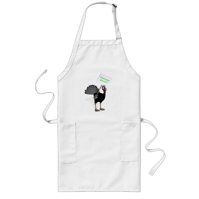 Vegans-regeln! Långt Förkläde (Framsidan)