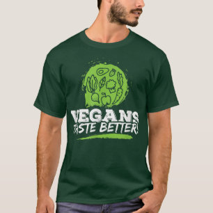 Vegans Taste bättre än Vegetarian Veggie Humor T Shirt