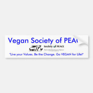 Vegansamhälle av FREDlogotypbildekalet Bildekal