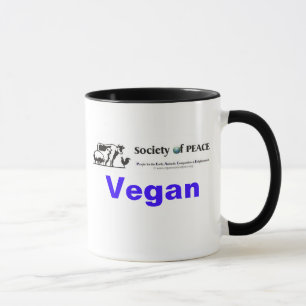 Vegansamhälle av FREDlogotypmuggen Mugg
