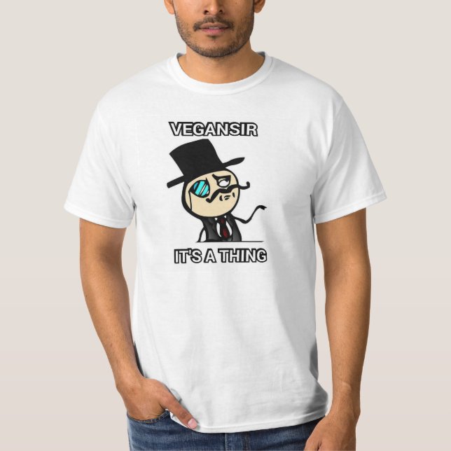 Vegansir är det en sak t shirt (Framsida)