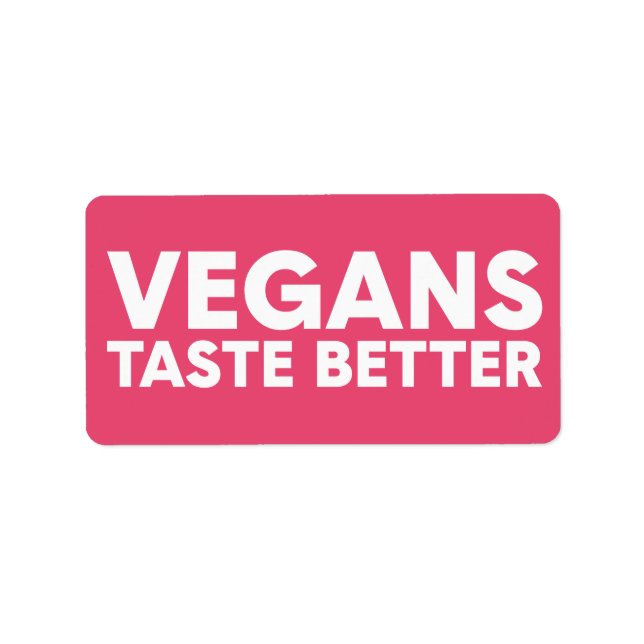 Vegansk Anledning Adressetikett (Framsidan)