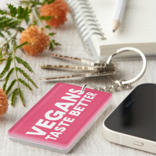 Vegansk appeal nyckelring