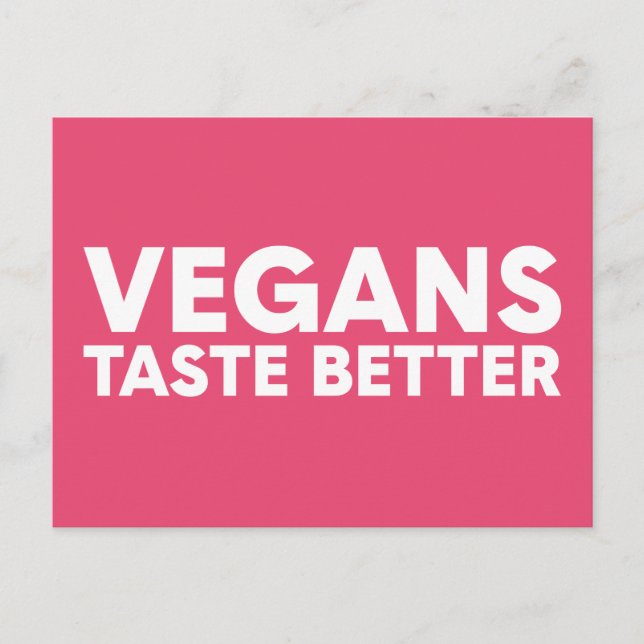 Vegansk appeal vykort (Framsida)