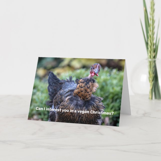 Vegansk jul helgkort (Framsida)