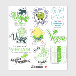 Vegansk livsstil klistermärken