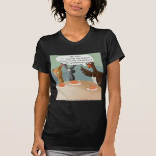 Vegansk Thanksgiving Roligt Tee Shirt