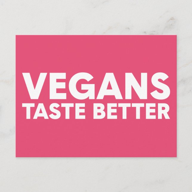 Vegansk tilltal vykort (Framsida)