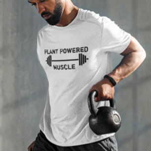 Vegansk växtdriven muskelvikt vegetarisk t shirt
