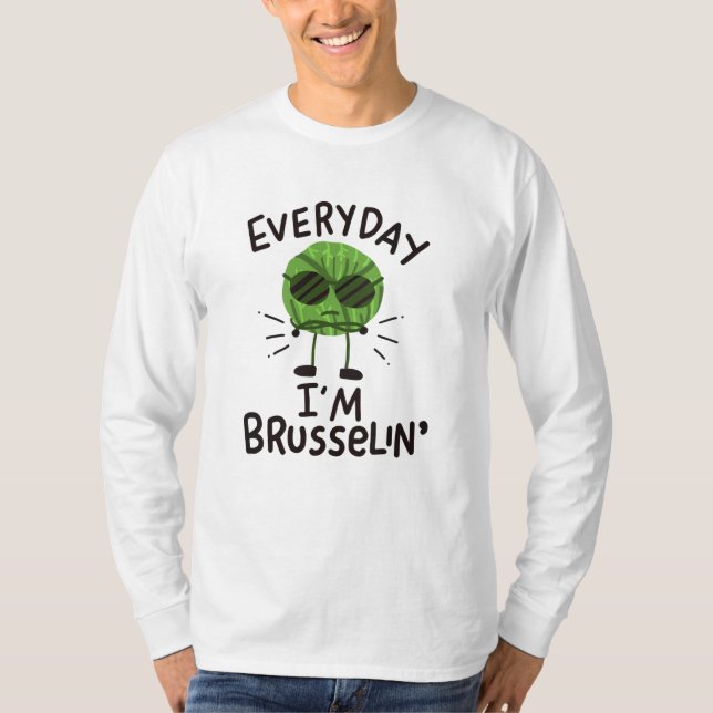 Veganska Brysselkål T Shirt (Framsida)