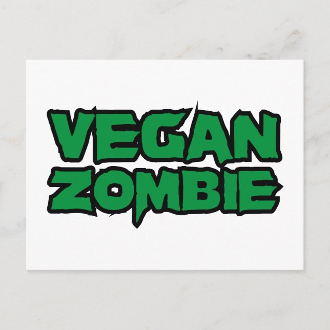 Veganska zombies vykort (Framsida)