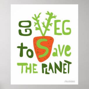 Veganslogan räcker den skriftliga klotteraffischen poster