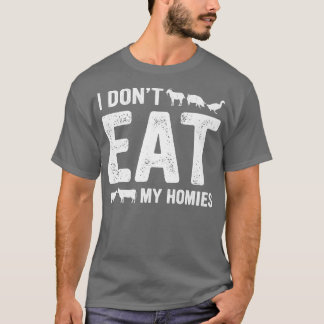 Veganuary Jag äter inte min Homies World Vegan Mon T Shirt