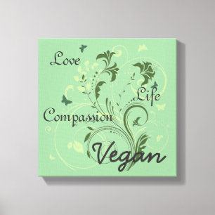 Veganväggkonst Canvastryck