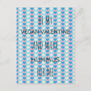 VEGANVALENTINvykort för vegans Helg Vykort