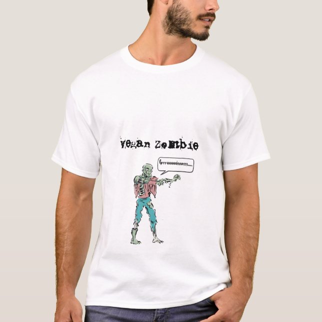 VeganZombie Tee Shirt (Framsida)