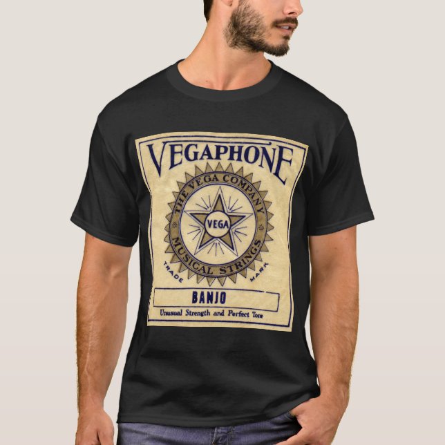 Vegaphone stränger manar den mörka t shirt (Framsida)