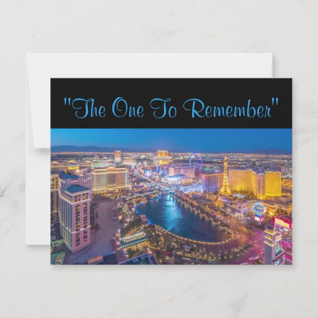 Vegas 40:e födelsedagen inbjudningar (Framsida)