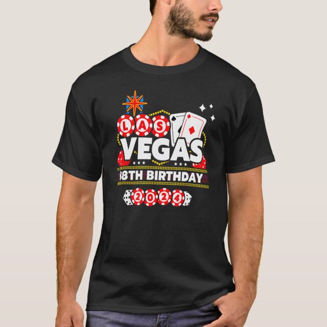 Vegas 88:e födelsedagen - Vegas Birthday - Vegas B T Shirt (Framsida)