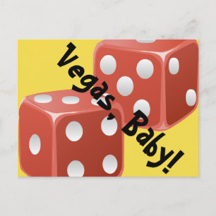 Vegas Baby Dice-vykort Vykort