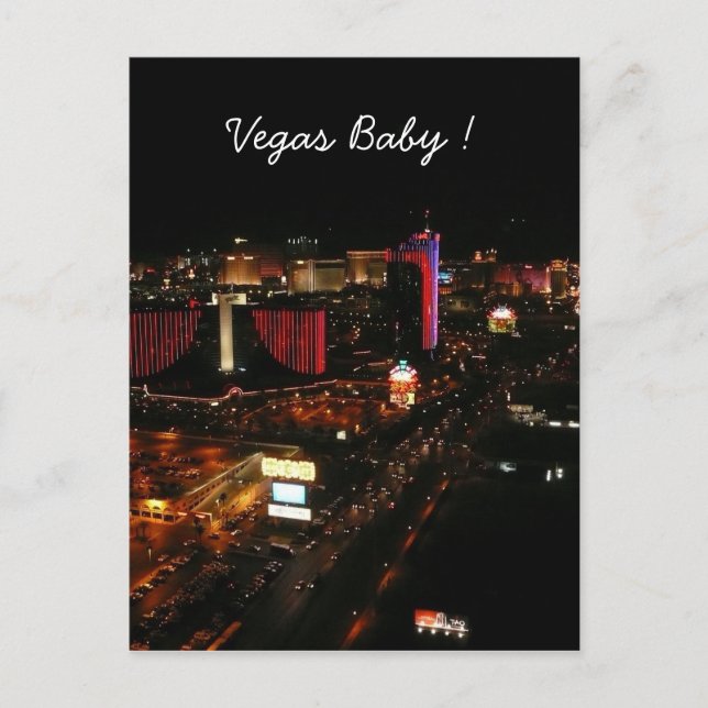 Vegas baby remsa vykort (Framsida)