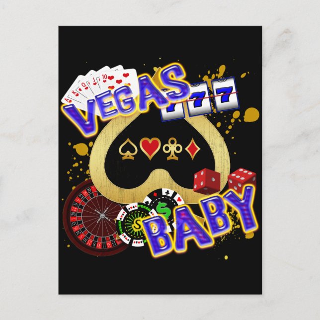 VEGAS BABY VYKORT (Framsida)