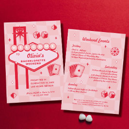 Vegas Bachelorette Party-inbjudan Inbjudningar