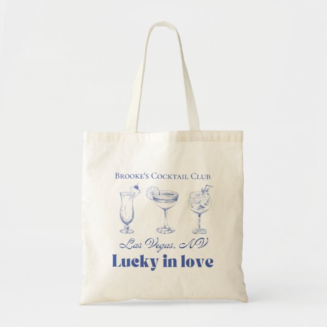 Vegas Bachelorette Tote-väska Tygkasse (Framsidan)