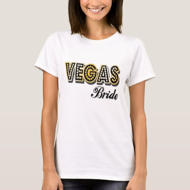 Vegas Bride Långärmad Shirt T (Framsida)