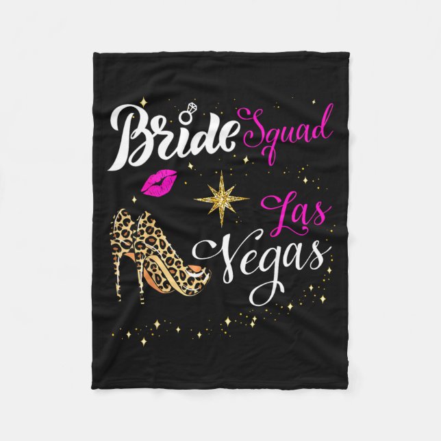 Vegas Bride Squad 2026 Married in Vegas Fleecefilt (Framsidan)