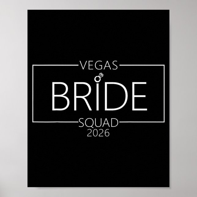 Vegas Bride Squad 2026 Married in Vegas Poster (Framsidan)