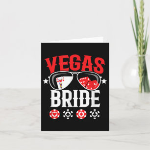 Vegas Bröllop Bride - gift i Vegas - Bride Squ Kort