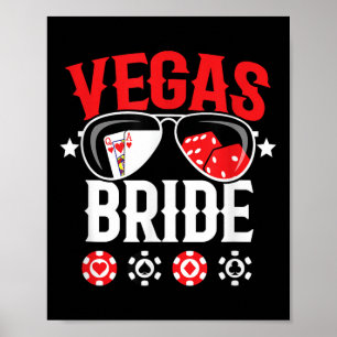 Vegas Bröllop Bride - gift i Vegas - Bride Squ Poster