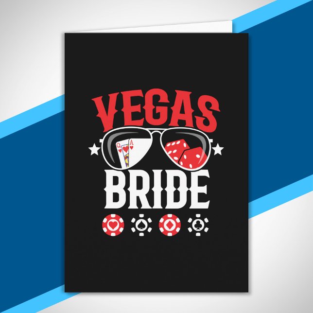 Vegas Bröllop - Bride - Vegas Bachelorette Party Kort (Skapare uppladdad)