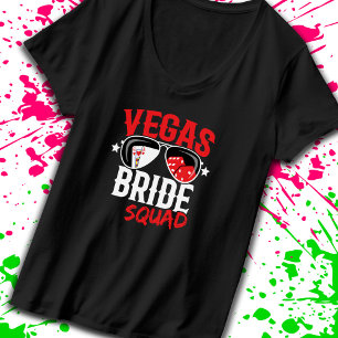Vegas Bröllop Brud Squad Vegas Möhippa T Shirt