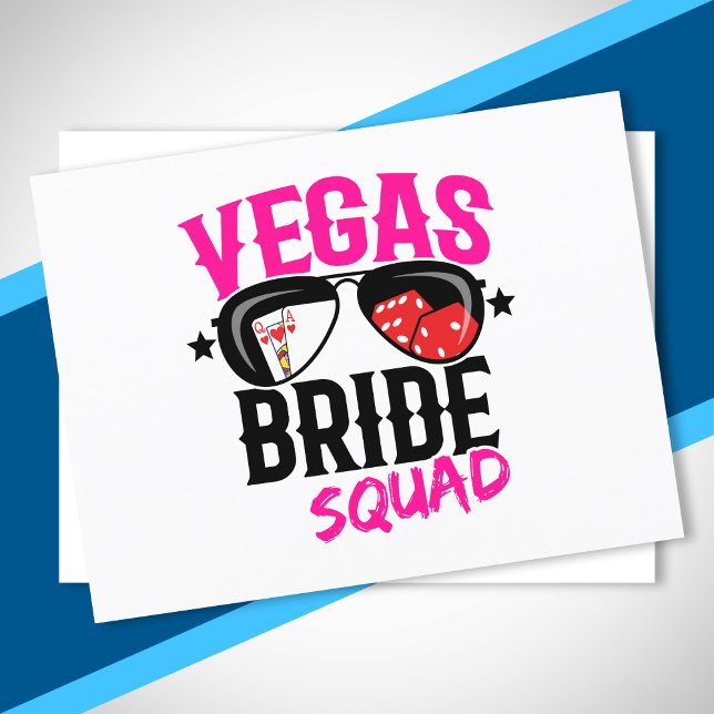 Vegas Bröllop Brud Squad Vegas Möhippa Vykort (Skapare uppladdad)