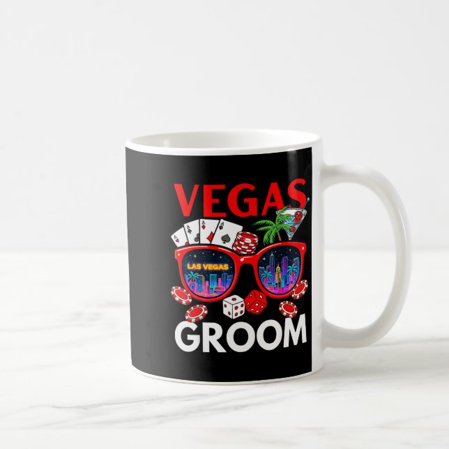 Vegas bröllop Groom-Squad 2026 möhippa Kaffemugg (Höger)